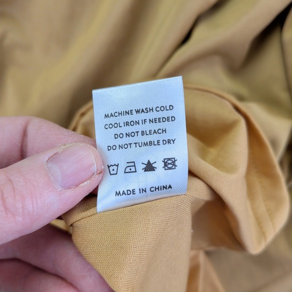 BALTIC BORN Sofia Gold Velvet Wrap Maxi Dress Long Sleeve Women's Small - Picture 9 of 9